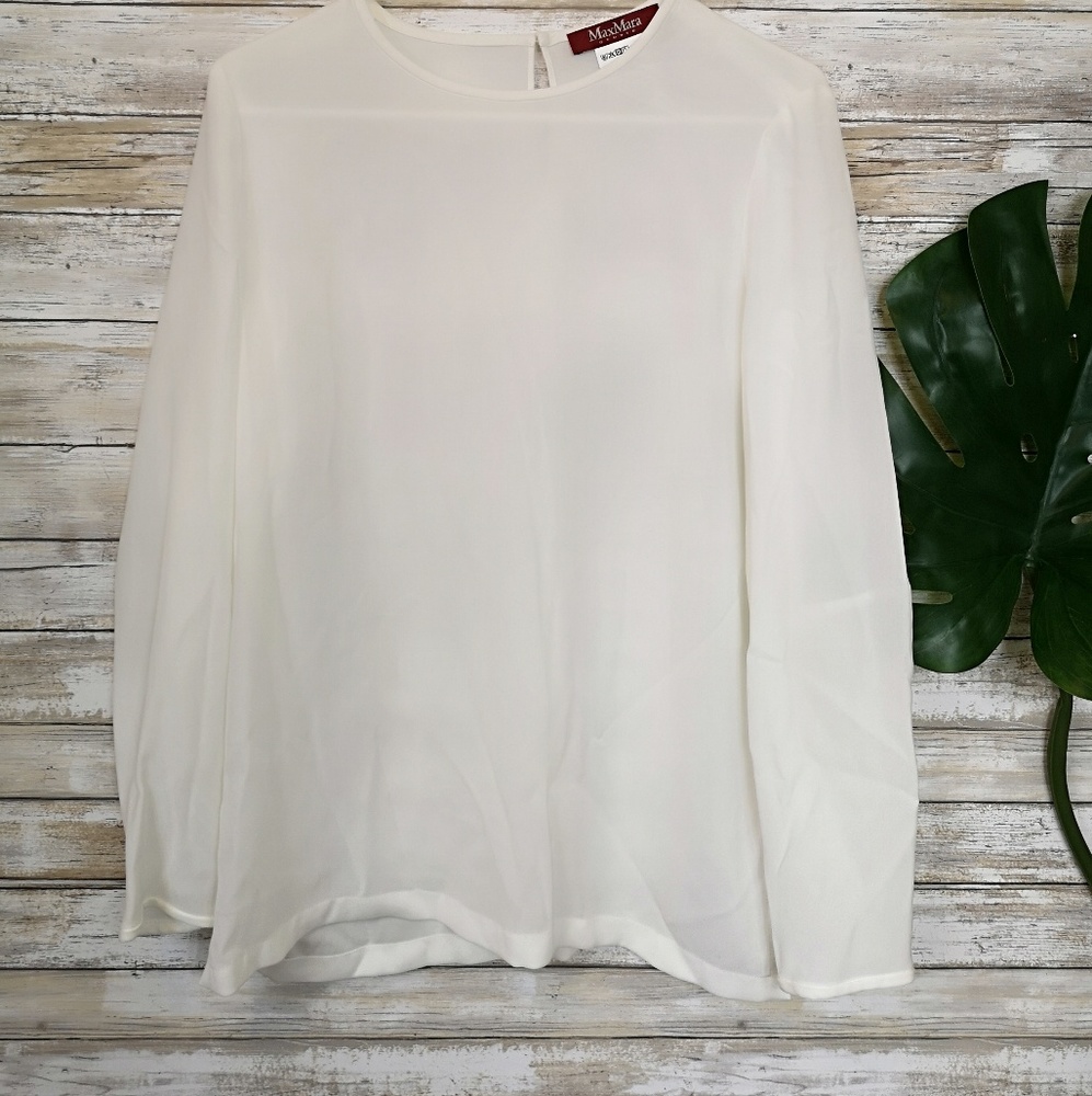 Max Mara white blouse